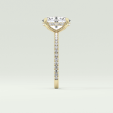 2.0 CT Oval Cut Pave & Hidden Halo Lab-Grown Diamond Engagement Ring 4