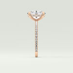 2.0 CT Oval Cut Pave & Hidden Halo Lab-Grown Diamond Engagement Ring 10