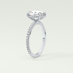 2.0 CT Oval Cut Pave & Hidden Halo Lab-Grown Diamond Engagement Ring 17