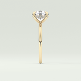 2.0 CT Round Cut Hidden Halo Lab Grown Diamond Engagement Ring