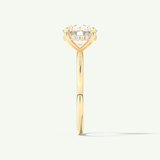 2.0 CT Round Cut Hidden Halo Moissanite Engagement Ring
