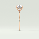 2.0 CT Round Cut Hidden Halo Lab Grown Diamond Engagement Ring