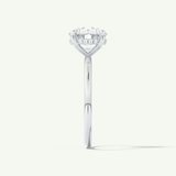 2.0 CT Round Cut Hidden Halo Lab-Grown Diamond Engagement Ring