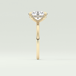 2.0 CT Oval Cut Hidden Halo Lab-Grown Diamond Engagement Ring 4