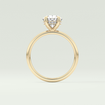 2.0 CT Oval Cut Hidden Halo Lab-Grown Diamond Engagement Ring 6