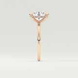 2.0 CT Oval Cut Hidden Halo Lab-Grown Diamond Engagement Ring 10
