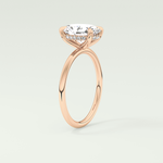 2.0 CT Oval Cut Hidden Halo Lab-Grown Diamond Engagement Ring 11