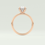 2.0 CT Oval Cut Hidden Halo Lab-Grown Diamond Engagement Ring 12
