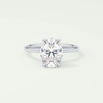 2.0 CT Oval Cut Hidden Halo Lab-Grown Diamond Engagement Ring 13