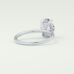 2.0 CT Oval Cut Hidden Halo Lab-Grown Diamond Engagement Ring 14