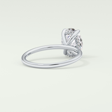 2.0 CT Oval Cut Hidden Halo Lab-Grown Diamond Engagement Ring 14