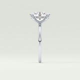 2.0 CT Oval Cut Hidden Halo Lab-Grown Diamond Engagement Ring 16