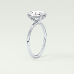 2.0 CT Oval Cut Hidden Halo Lab-Grown Diamond Engagement Ring 17