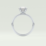 2.0 CT Oval Cut Hidden Halo Lab-Grown Diamond Engagement Ring 18