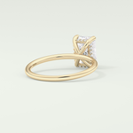 2.0 CT Emerald Cut Hidden Halo Lab-Grown Diamond Engagement Ring 2