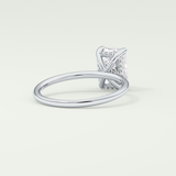 2.0 CT Emerald Cut Hidden Halo Lab-Grown Diamond Engagement Ring 14