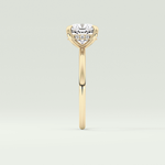 2.0 CT Cushion Cut Hidden Halo Lab-Grown Engagement Ring 4