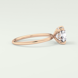 2.0 CT Cushion Cut Hidden Halo Lab-Grown Engagement Ring 9
