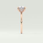 2.0 CT Cushion Cut Hidden Halo Lab-Grown Engagement Ring 10