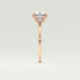 2.0 CT Cushion Cut Hidden Halo Lab-Grown Engagement Ring 10