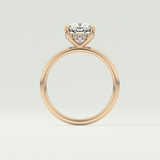 2.0 CT Cushion Cut Hidden Halo Lab-Grown Engagement Ring 12