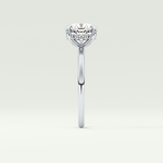 2.0 CT Cushion Cut Hidden Halo Lab-Grown Engagement Ring 16