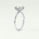2.0 CT Cushion Cut Hidden Halo Lab-Grown Engagement Ring 17