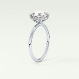 2.0 CT Cushion Cut Hidden Halo Lab-Grown Engagement Ring 17