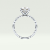 2.0 CT Cushion Cut Hidden Halo Lab-Grown Engagement Ring 18