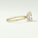 2.0 CT Radiant Cut Hidden Halo Lab-Grown Diamond Engagement Ring 3