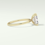 2.0 CT Radiant Cut Hidden Halo Lab-Grown Diamond Engagement Ring 3