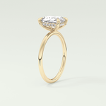 2.0 CT Radiant Cut Hidden Halo Lab-Grown Diamond Engagement Ring 5