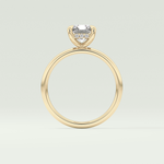 2.0 CT Radiant Cut Hidden Halo Lab-Grown Diamond Engagement Ring 6