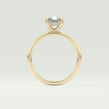 2.0 CT Radiant Cut Hidden Halo Lab-Grown Diamond Engagement Ring 6