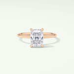 2.0 CT Radiant Cut Hidden Halo Lab-Grown Diamond Engagement Ring 7