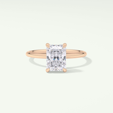 2.0 CT Radiant Cut Hidden Halo Lab-Grown Diamond Engagement Ring 7