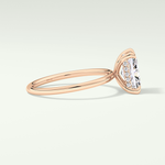 2.0 CT Radiant Cut Hidden Halo Lab-Grown Diamond Engagement Ring 9