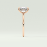 2.0 CT Radiant Cut Hidden Halo Lab-Grown Diamond Engagement Ring 10