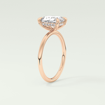 2.0 CT Radiant Cut Hidden Halo Lab-Grown Diamond Engagement Ring 11
