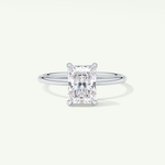 2.0 CT Radiant Cut Hidden Halo Lab-Grown Diamond Engagement Ring 13