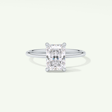 2.0 CT Radiant Cut Hidden Halo Lab-Grown Diamond Engagement Ring 13