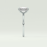 2.0 CT Radiant Cut Hidden Halo Lab-Grown Diamond Engagement Ring 16