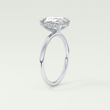 2.0 CT Radiant Cut Hidden Halo Lab-Grown Diamond Engagement Ring 17