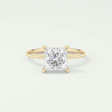 2.0 CT Princess Cut Hidden Halo Lab-Grown Diamond Engagement Ring 1