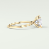 2.0 CT Princess Cut Hidden Halo Lab-Grown Diamond Engagement Ring 3