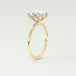 2.0 CT Princess Cut Hidden Halo Lab-Grown Diamond Engagement Ring 5