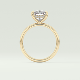 2.0 CT Princess Cut Hidden Halo Lab-Grown Diamond Engagement Ring 6