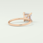 2.0 CT Princess Cut Hidden Halo Lab-Grown Diamond Engagement Ring 8