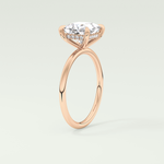 2.0 CT Princess Cut Hidden Halo Lab-Grown Diamond Engagement Ring 11