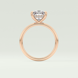 2.0 CT Princess Cut Hidden Halo Lab-Grown Diamond Engagement Ring 12